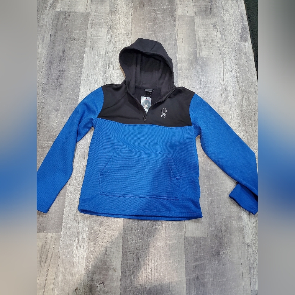 Spyder  Blue and Black Hoodie